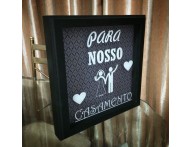 QUADRO COFRE DECORATIVO PARA O NOSSO CASAMENTO